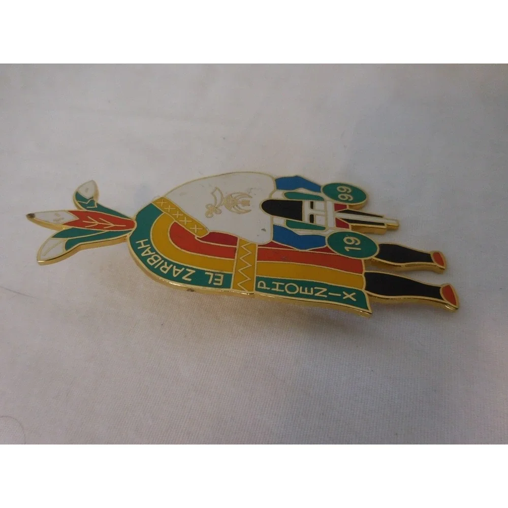 Vintage El Zaribah‎ Shrine Temple Phoenix Arizona Lapel  Bolo